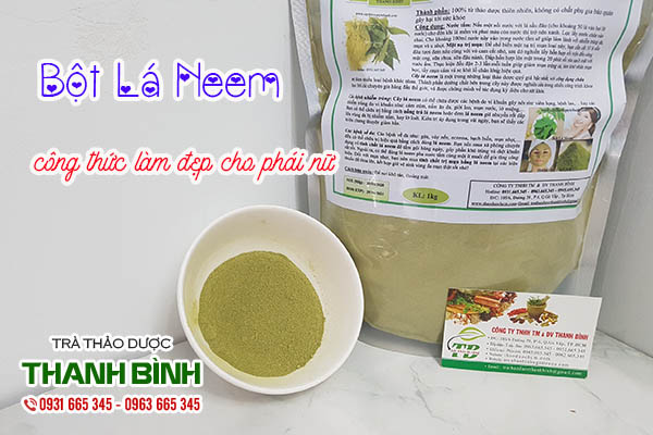 bột lá neem thảo dược thanh bình