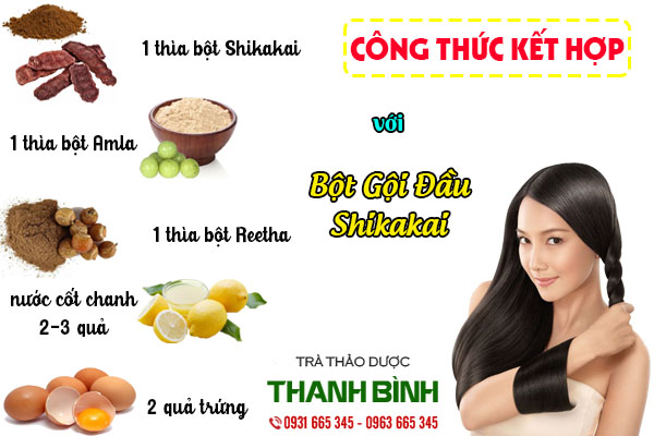 bột shikakai thảo dược thanh bình