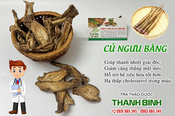 Củ ngưu bàng Thảo Dược Thanh Bình