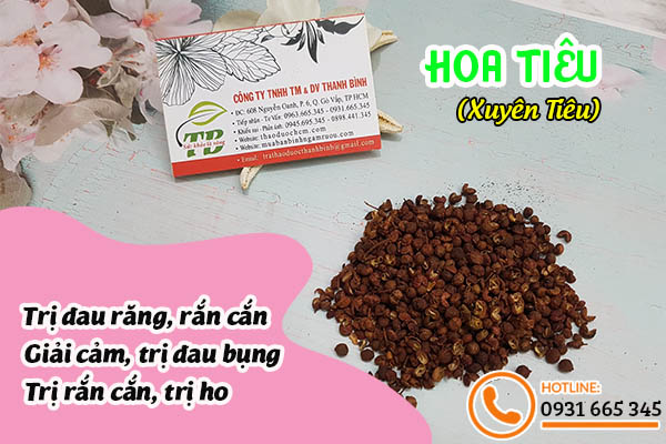 hoa tiêu xuyên tiêu thảo dược thanh bình