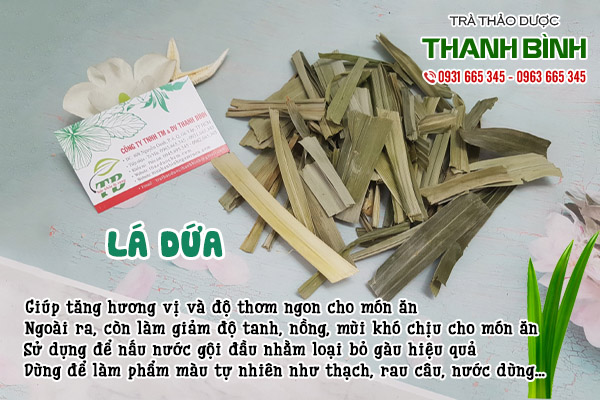 lá dứa tại thảo dược Thanh Bình