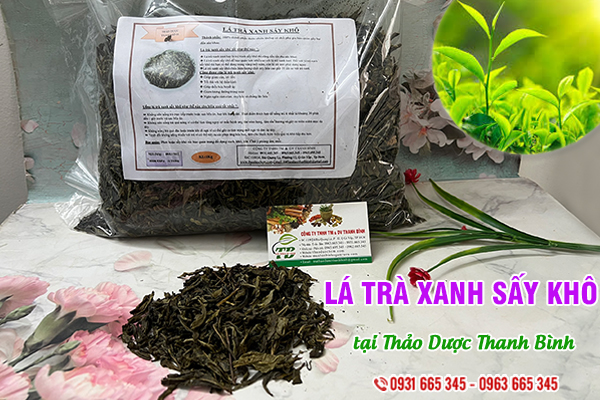 Lá trà xanh sấy khô Thảo Dược Thanh Bình