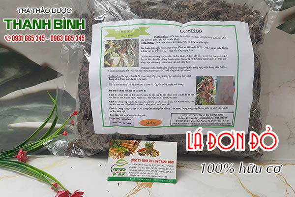 lá đơn đỏ thảo dược thanh bình