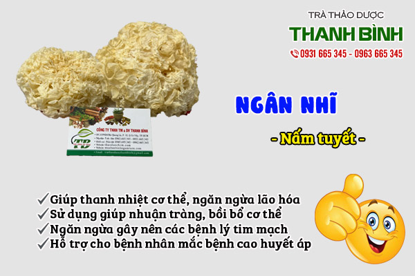 ngân nhĩ tại thảo dược Thanh Bình