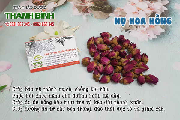 nụ hoa hồng tại thảo dược thanh bình