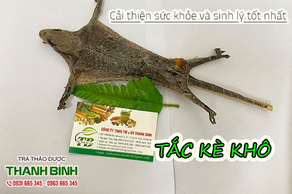 Tắc kè khô tại thảo dược Thanh Bình