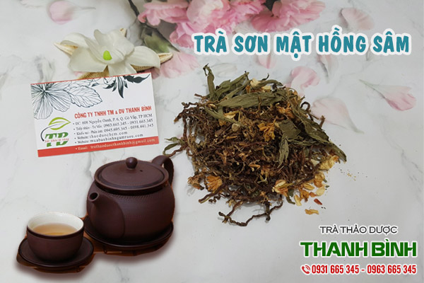 trà sơn mật hồng sâm tại thảo dược Thanh Bình