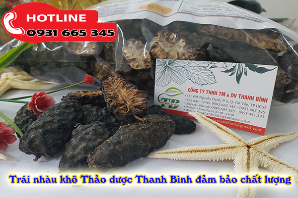 trái nhàu khô thảo dược thanh bình