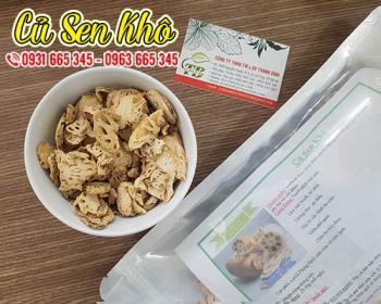 Củ sen khô giúp tăng cường sức khỏe và trị ho an thần hiệu quả