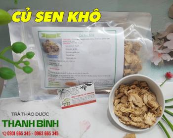 Cách sử dụng củ sen khô trong điều trị chảy máu mũi hiệu quả nhất